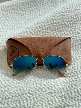 Ray-Ban Aviator Flash Blue Sunglasses